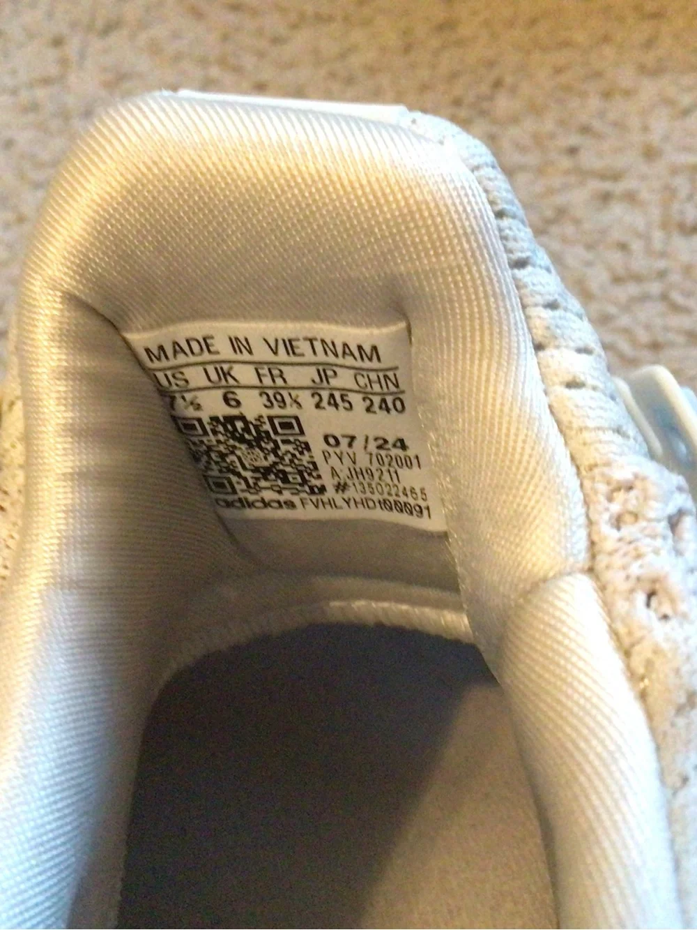 adidas Women’s Ultra Boost Athletic Shoes in Off-White/Grey